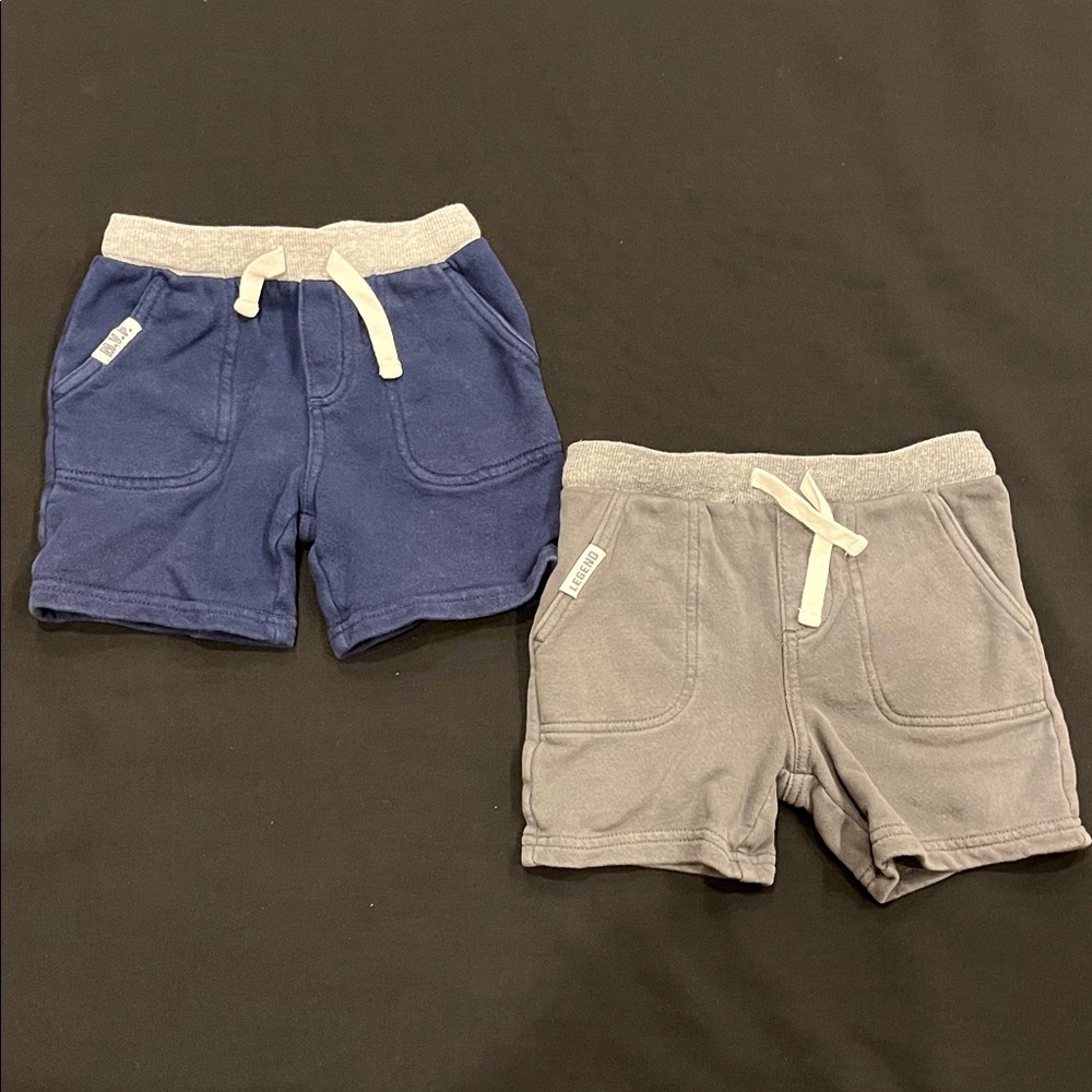 Simple Joys Kids' Shorts Duo - Navy and Gray